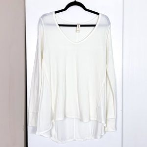 Altar'd State Cream Thermal Long Sleeve Top